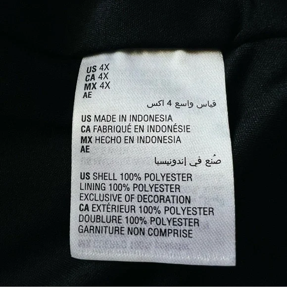 NWT CHARTER CLUB Fit & Flare Lace Overlay Black Knee Length Dress Plus Size 4X - Picture 9 of 10